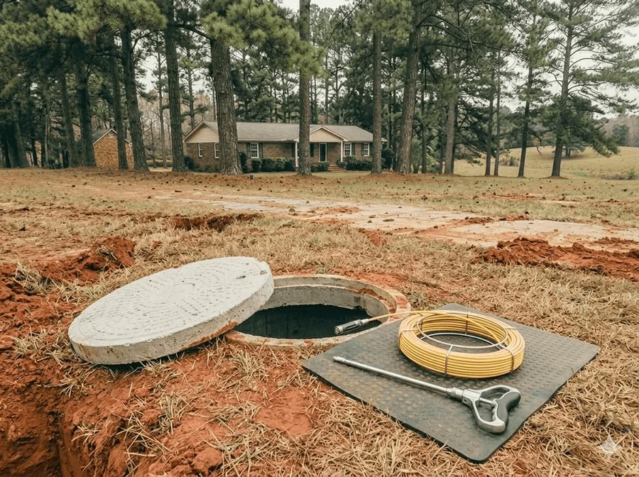 Septic inspection service for home buyers and sellers in Jones County, Georgia