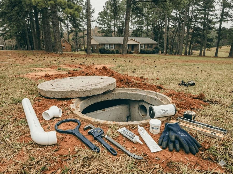 Septic system repair work for Jones County, Georgia properties